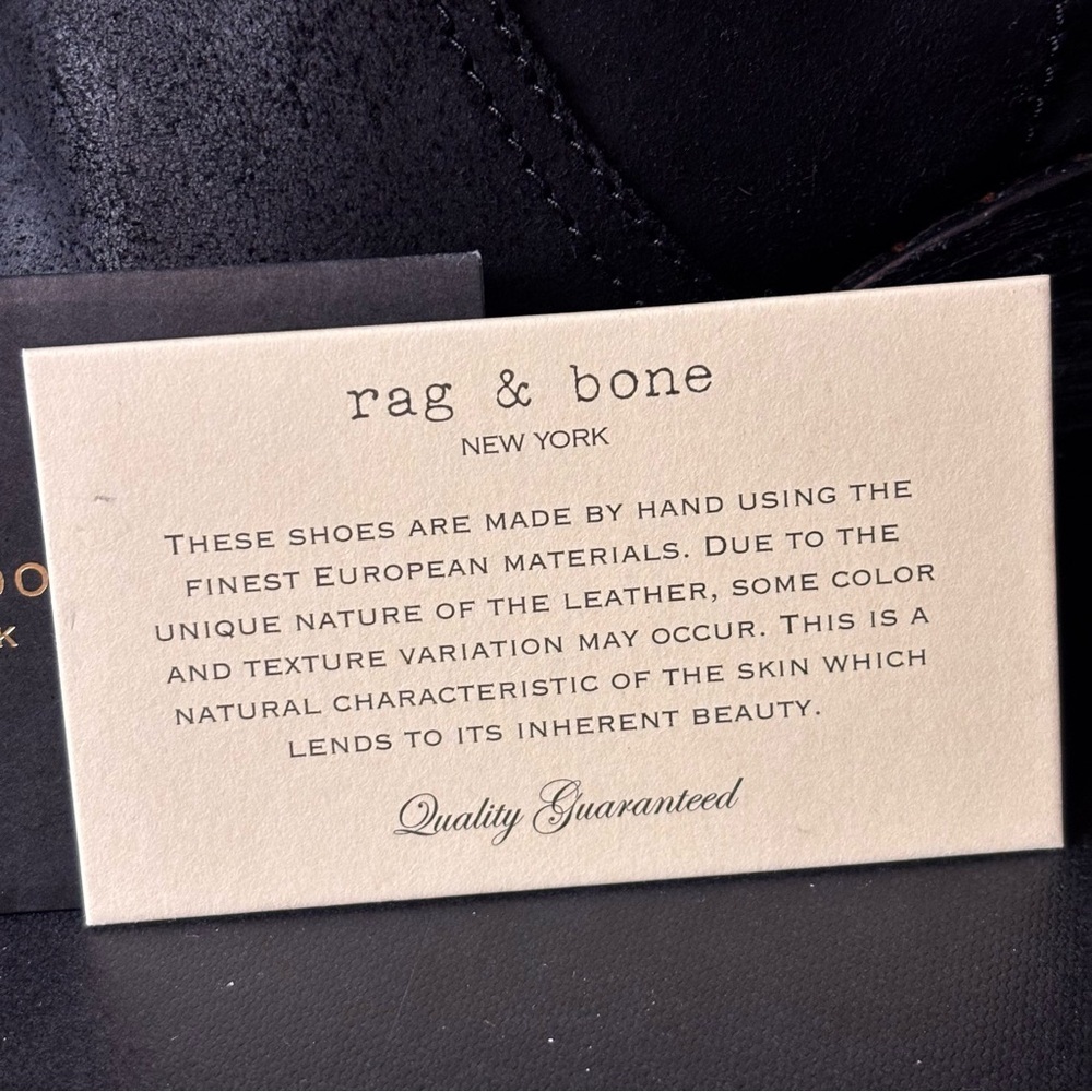 rag & bone Black Bristol Boot – Sz 38 (US 8) (Brand New Condition, With Box) - Picture 9 of 15